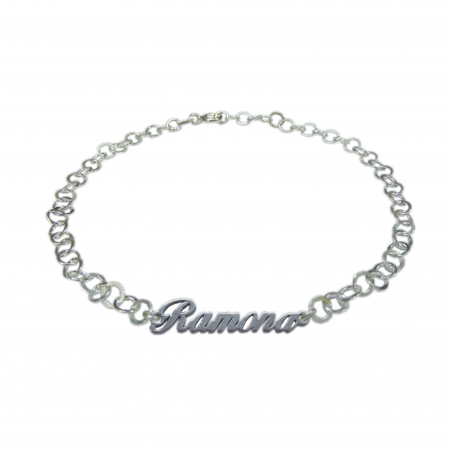 Cu nume - Bratara argint personalizata nume Ramona argint reglabila 9423380 Dras
