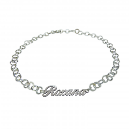 Cu nume - Bratara argint personalizata nume Roxana argint reglabila 9464380 Dras
