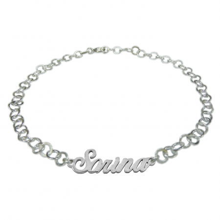 Bratari din argint: - Bratara argint personalizata nume Sorina argint reglabila 9458380 Dras
