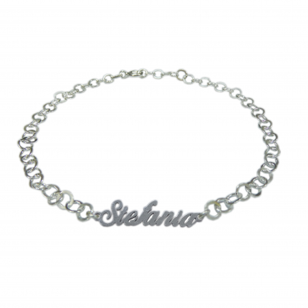 Cu nume - Bratara argint personalizata nume Stefania argint reglabila 9424380 Dras