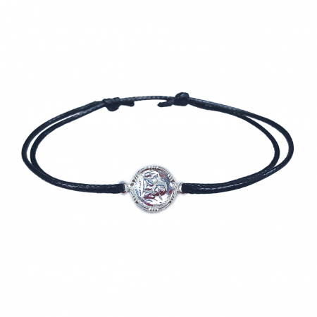 Bratari - Bratara snur negru personalizata medalion personalizata Ingeras argint 4360170 Dras