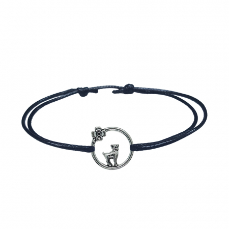 Bratari - Bratara snur negru personalizata zodie Berbec argint zodiac european 10144240 Dras