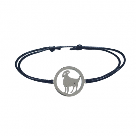 Bratari - Bratara snur negru personalizata zodie Berbec argint zodiac european 9774160 Dras