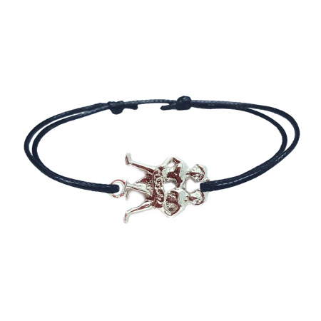 Bratari - Bratara snur negru personalizata zodie Gemeni zodiac european argint 9242120 Dras