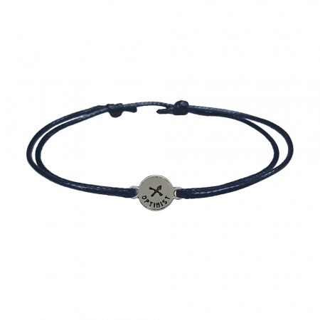 Bratara snur negru personalizata zodie Sagetator argint zodiac european 9793100 Dras [1]