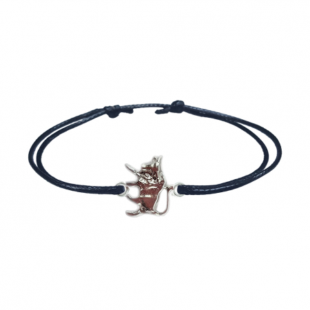 Bratari - Bratara snur negru personalizata zodie Taur zodiac european argint 9237125 Dras