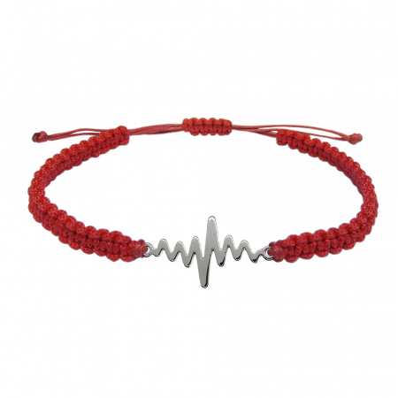 Bratari - Martisor Bratara snur rosu impletit manual personalizata Puls argint 9586270 Dras