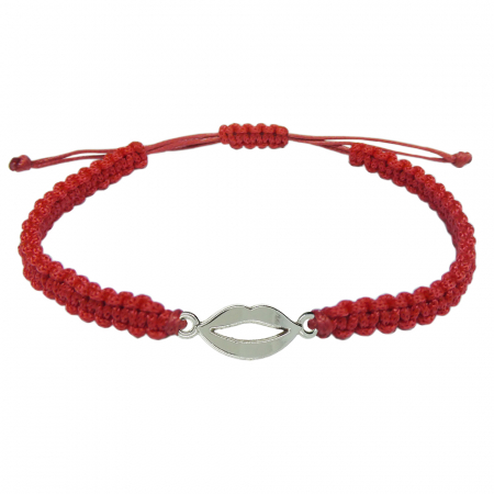 Bratari - Martisor Bratara snur rosu impletita manual personalizata Buze argint 10058180 Dras