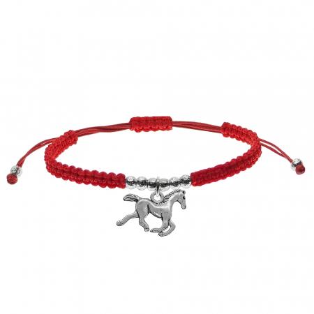 Bratari - Martisor Bratara snur rosu impletita manual personalizata Cal argint 9878360 Dras