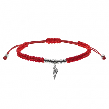 Bratari - Martisor Bratara snur rosu impletita manual personalizata Papagal argint 9691280 Dras