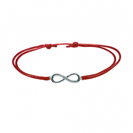 Cu talismane - Bratara snur rosu personalizata Infinit argint 9393120 Dras