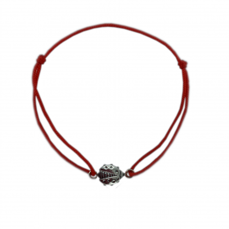 Cu insecte - Bratara snur rosu personalizata Mamaruta argint 9204190 Dras