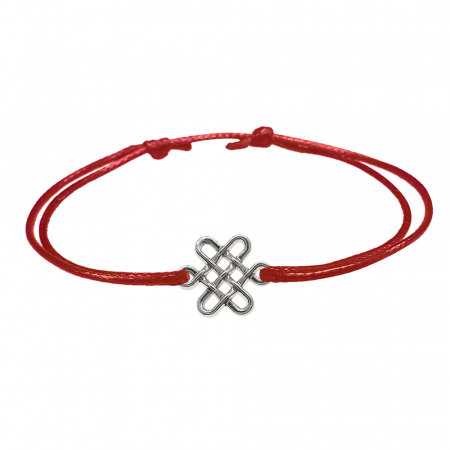 Bratari - Martisor Bratara snur rosu personalizata Motiv celtic argint 10095200 Dras