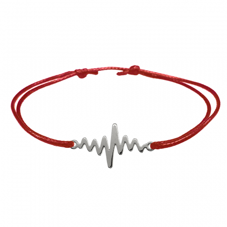 Bratari - Martisor Bratara snur rosu personalizata Puls argint 9586270 Dras