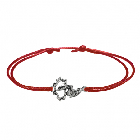 Bratari - Martisor Bratara snur rosu personalizata Sirena argint 6996260 Dras