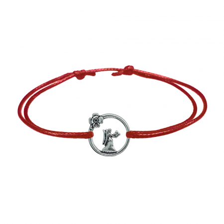 Bratari - Martisor Bratara snur rosu personalizata zodie Fecioara argint zodiac european 10149240 Dras