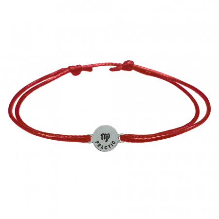 Bratara snur rosu personalizata zodie Fecioara argint zodiac european 9790100 Dras [1]