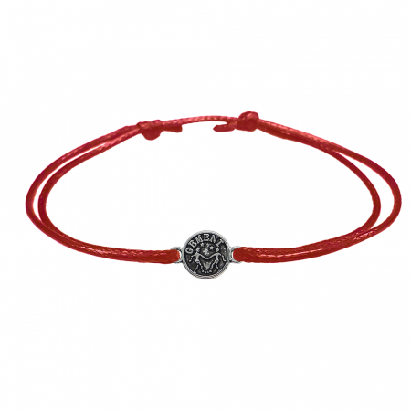 Bratari - Bratara snur rosu personalizata zodie Gemeni argint zodiac european 9787100 Dras