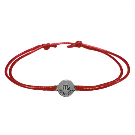 Bratara snur rosu personalizata zodie Scorpion argint zodiac european 9792100 Dras [1]