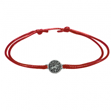 Bratari - Bratara snur rosu personalizata zodie Taur argint zodiac european 9786100 Dras
