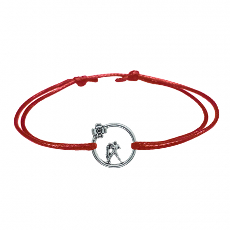Bratari - Martisor Bratara snur rosu personalizata zodie Varsator argint zodiac european 10154240 Dras