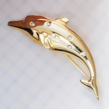 Brosa aurita figurina Delfin model 15106_6P Dras [3]