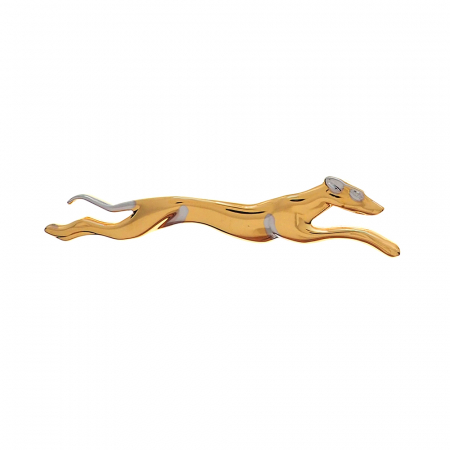 Galvanizate - Brosa galvanizata figurina Caine partial aurita model 15045 Dras