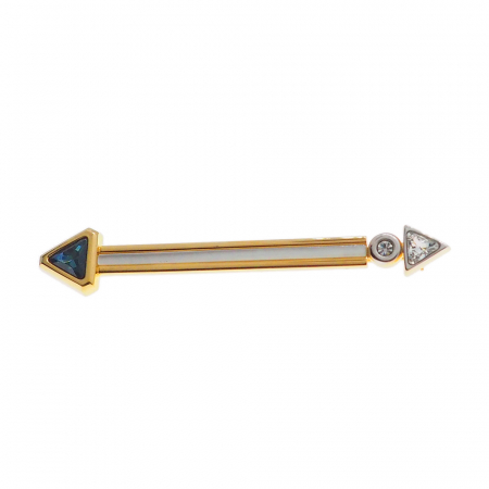 Galvanizate - Brosa galvanizata partial aurita model 15063 Dras