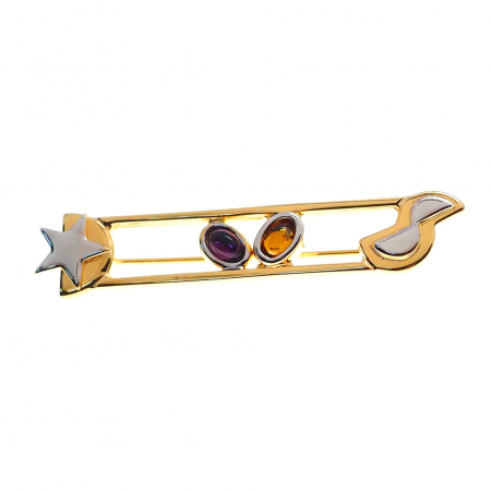 Galvanizate - Brosa galvanizata partial aurita model 15072 Dras