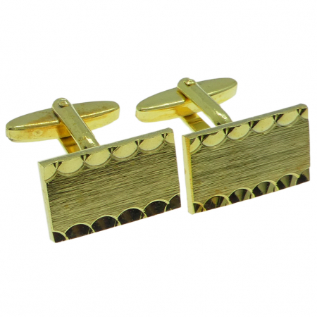 Bijuterii barbati - Butoni camasa manseta auriti mecanism arc model 14254 Dras
