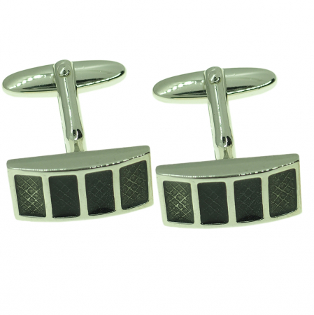 Bijuterii barbati - Butoni camasa manseta galvanizati mecanism arc model 14285 Dras