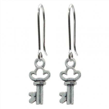Cercei din argint cu diverse motive - Cercei argint Cheie 9600250 Dras
