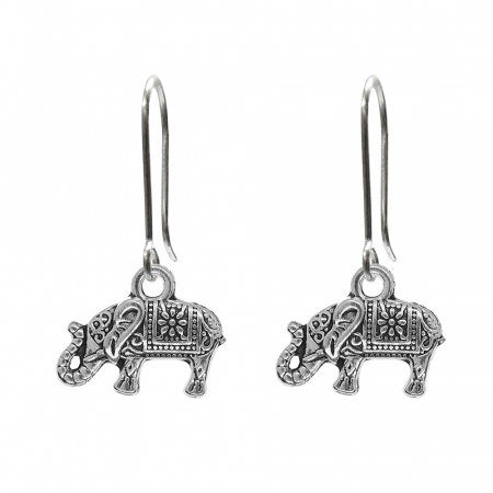 Cercei din argint cu animale: - Cercei argint Elefant 9697570 Dras