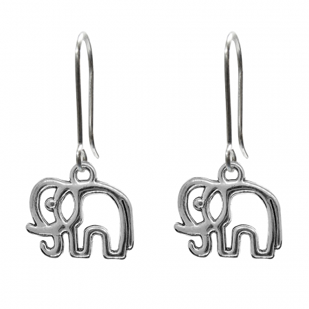 Cercei din argint cu animale: - Cercei argint Elefant 9708390 Dras