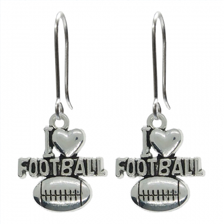 Cercei - Cercei argint I love football 9906590 Dras