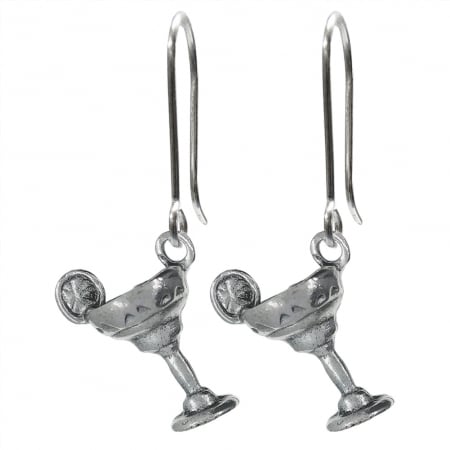 Cercei din argint cu diverse motive - Cercei argint Pahar martini 10020590 Dras