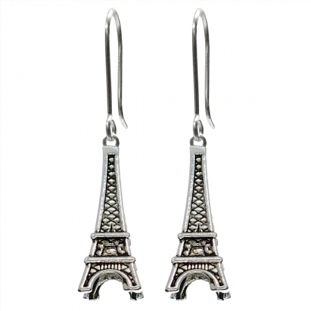 Cercei din argint cu diverse motive - Cercei argint Turnul Eiffel 9857570 Dras