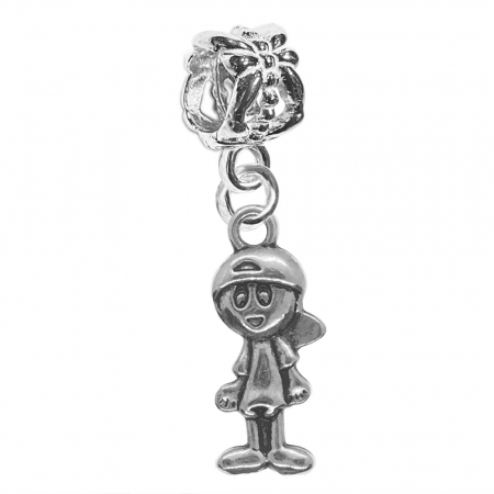 Charmuri din argint cu diverse motive - Charm argint Baietel sapca 9748240 Dras