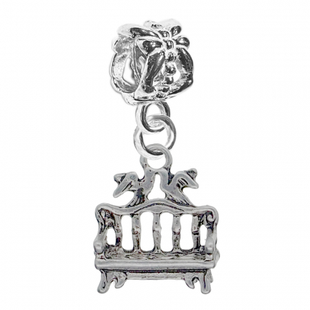 Charmuri din argint cu diverse motive - Charm argint Bancuta porumbei 6978290 Dras