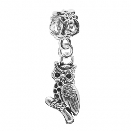 Charmuri din argint cu pasari: - Charm argint Bufnita 9685300 Dras