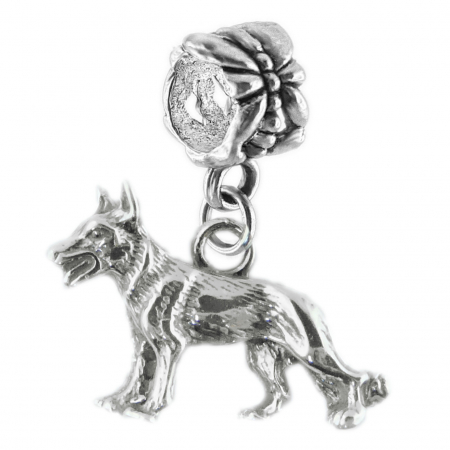 Cu caini - Charm argint Caine Ciobanesc German 6026290 Dras