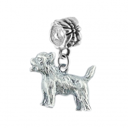 Cu caini - Charm argint Caine Yorkshire 6052400 Dras