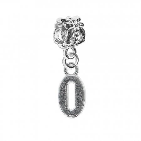 Cu cifre decupate - Charm argint Cifra 0 9530225 Dras