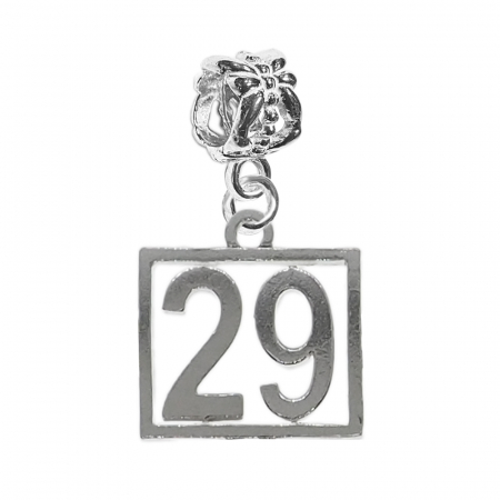 Charmuri din argint cu cifre: - Charm argint Cifra 29 numar norocos cifre aniversare 10252_9360 Dras