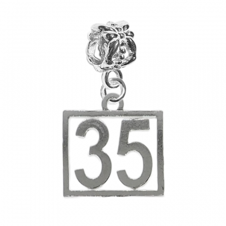 Charmuri din argint cu cifre: - Charm argint Cifra 35 numar norocos cifre aniversare 10253_5360 Dras