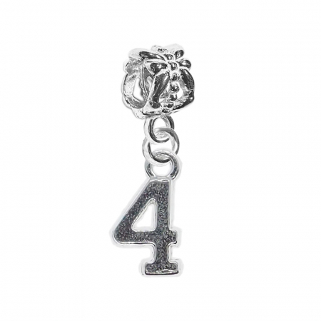 Cu cifre decupate - Charm argint Cifra 4 9524225 Dras