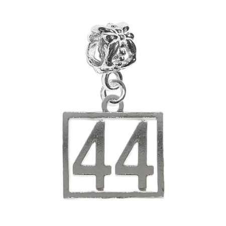 Charmuri din argint cu cifre: - Charm argint Cifra 44 numar norocos cifre aniversare 10254_4360 Dras