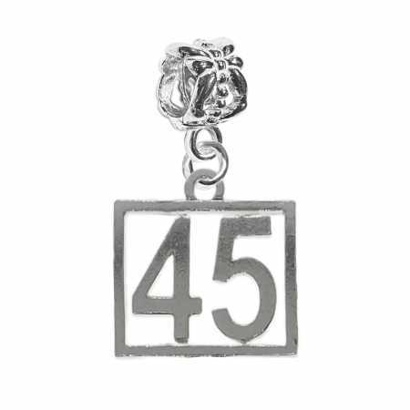Charmuri din argint cu cifre: - Charm argint Cifra 45 numar norocos cifre aniversare 10254_5360 Dras