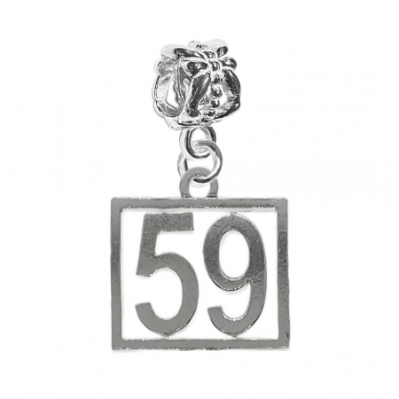 Charmuri din argint cu cifre: - Charm argint Cifra 59 numar norocos cifre aniversare 10255_9360 Dras