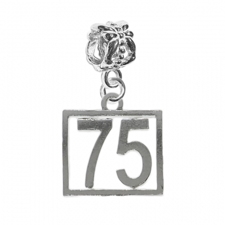 Charmuri din argint cu cifre: - Charm argint Cifra 75 numar norocos cifre aniversare 10247_5360 Dras
